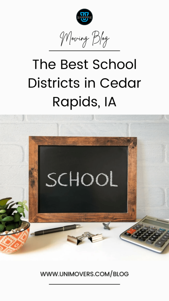downloadable graphic reading reading, "moving blog, the best school district i Cedar Rapids, IA"
