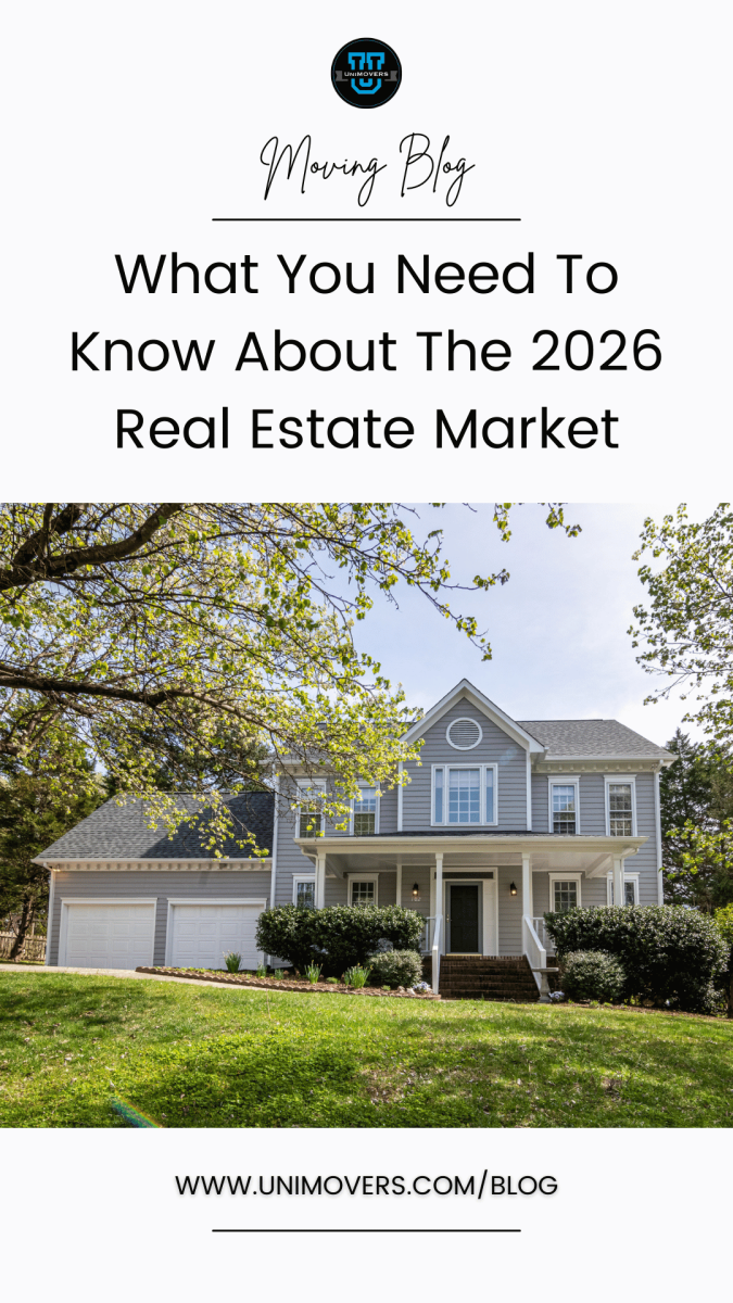 Graphic reading, "Moving Blog, "What You Need to Know About the 2026 Real Estate Market"