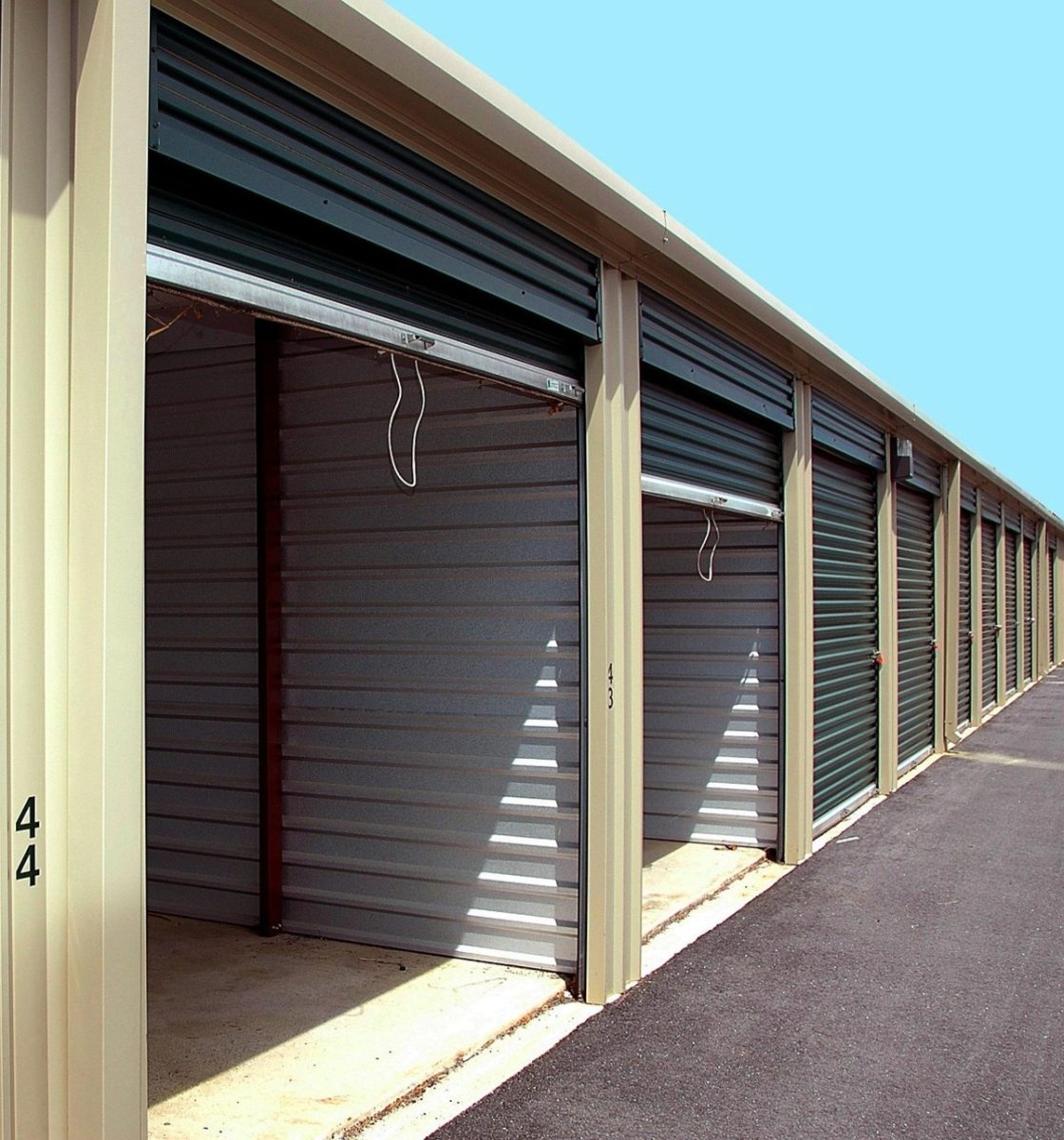 An empty storage unit facility