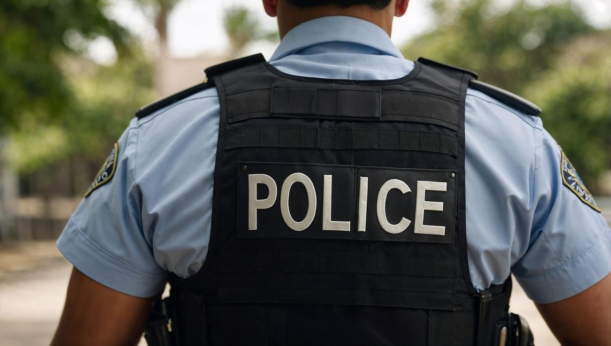 A police officer in uniform